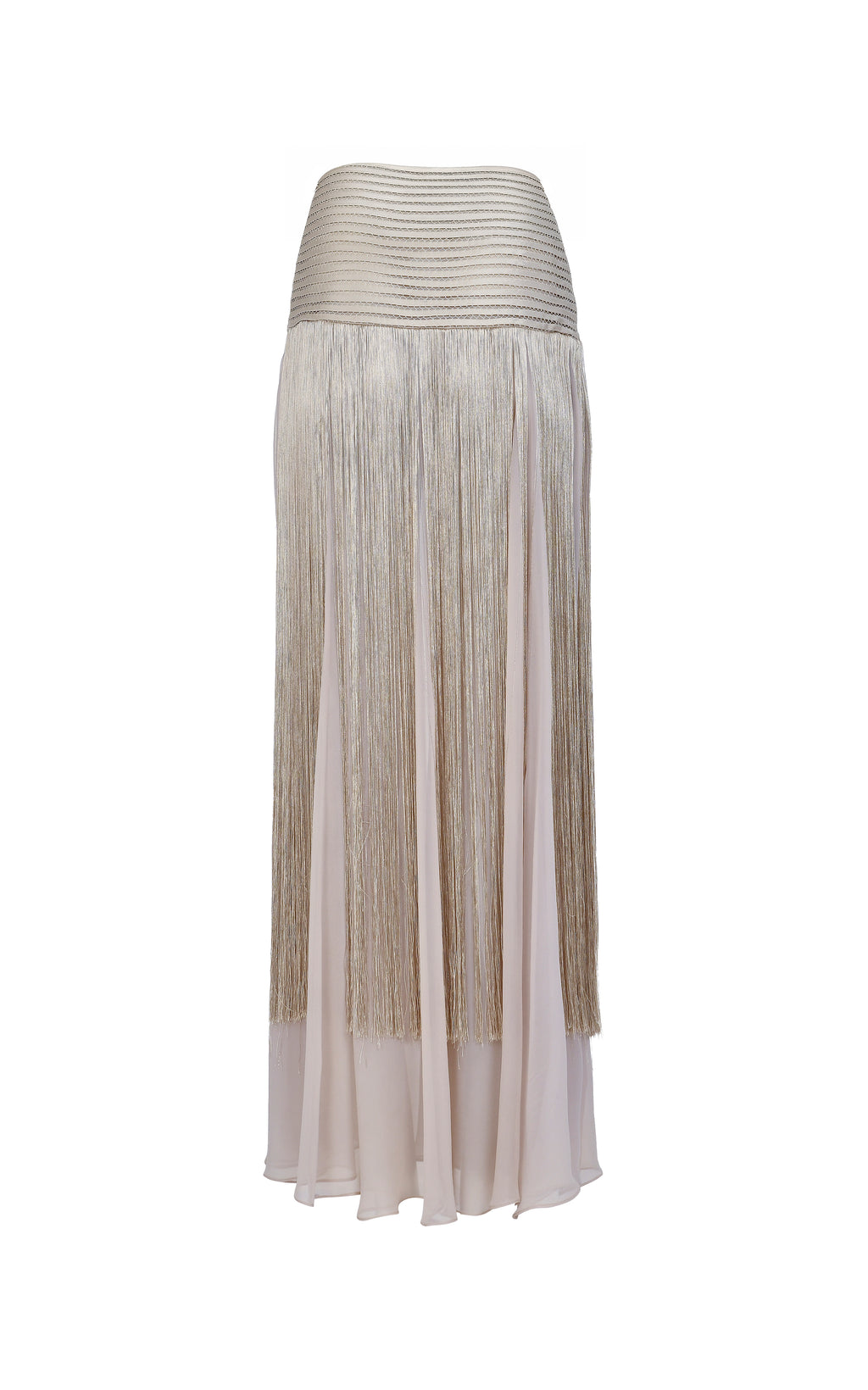 Golden Thread Maxi Skirt