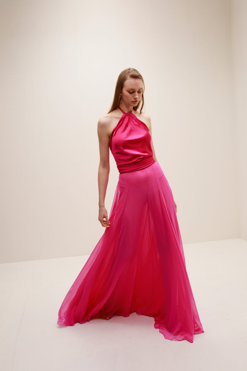 Brezza Silk Chiffon Skirt