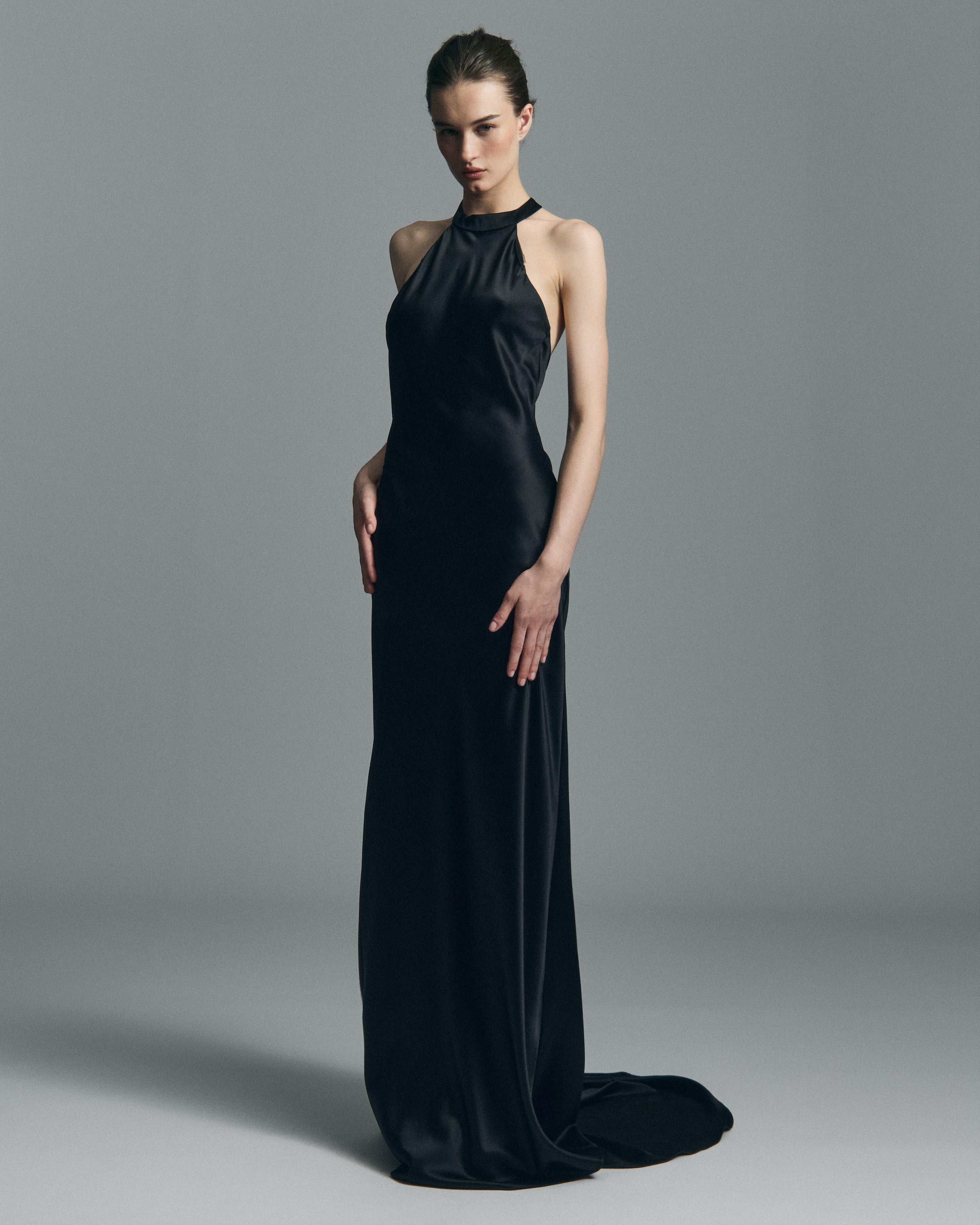 Nightfall Silk Maxi Dress