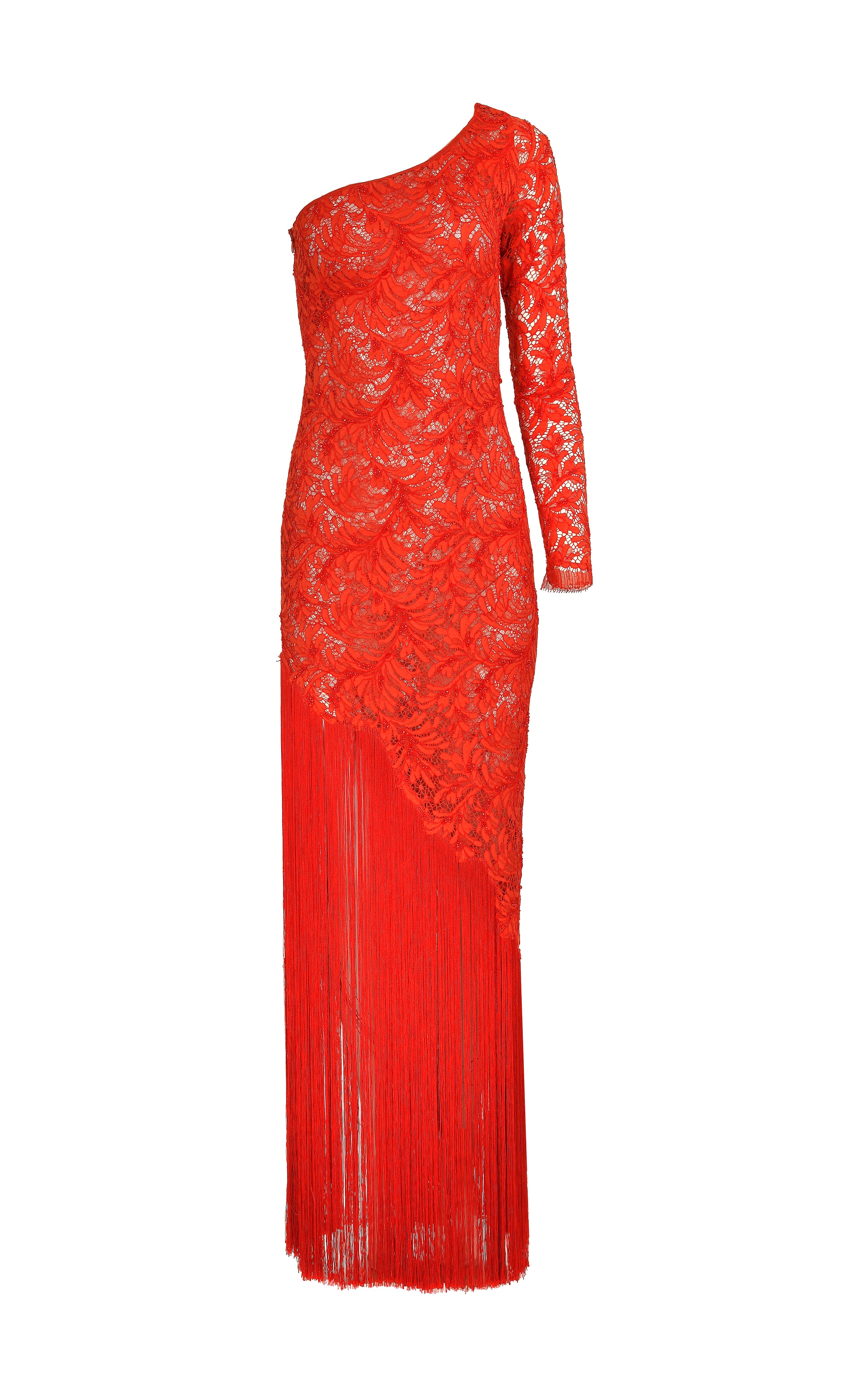 Scarlet Fringe Maxi Dress