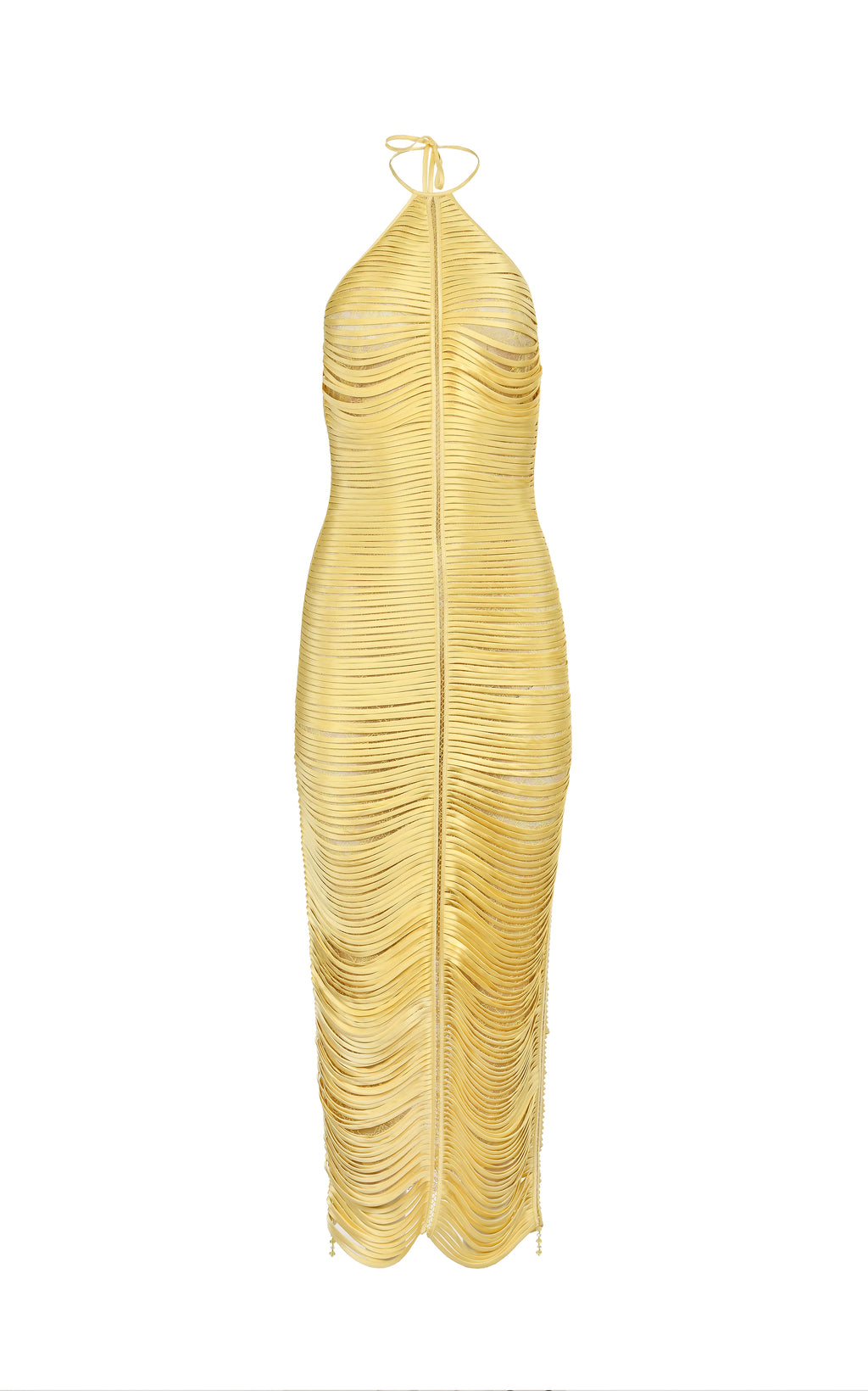 Solar Golden Handmade Dress