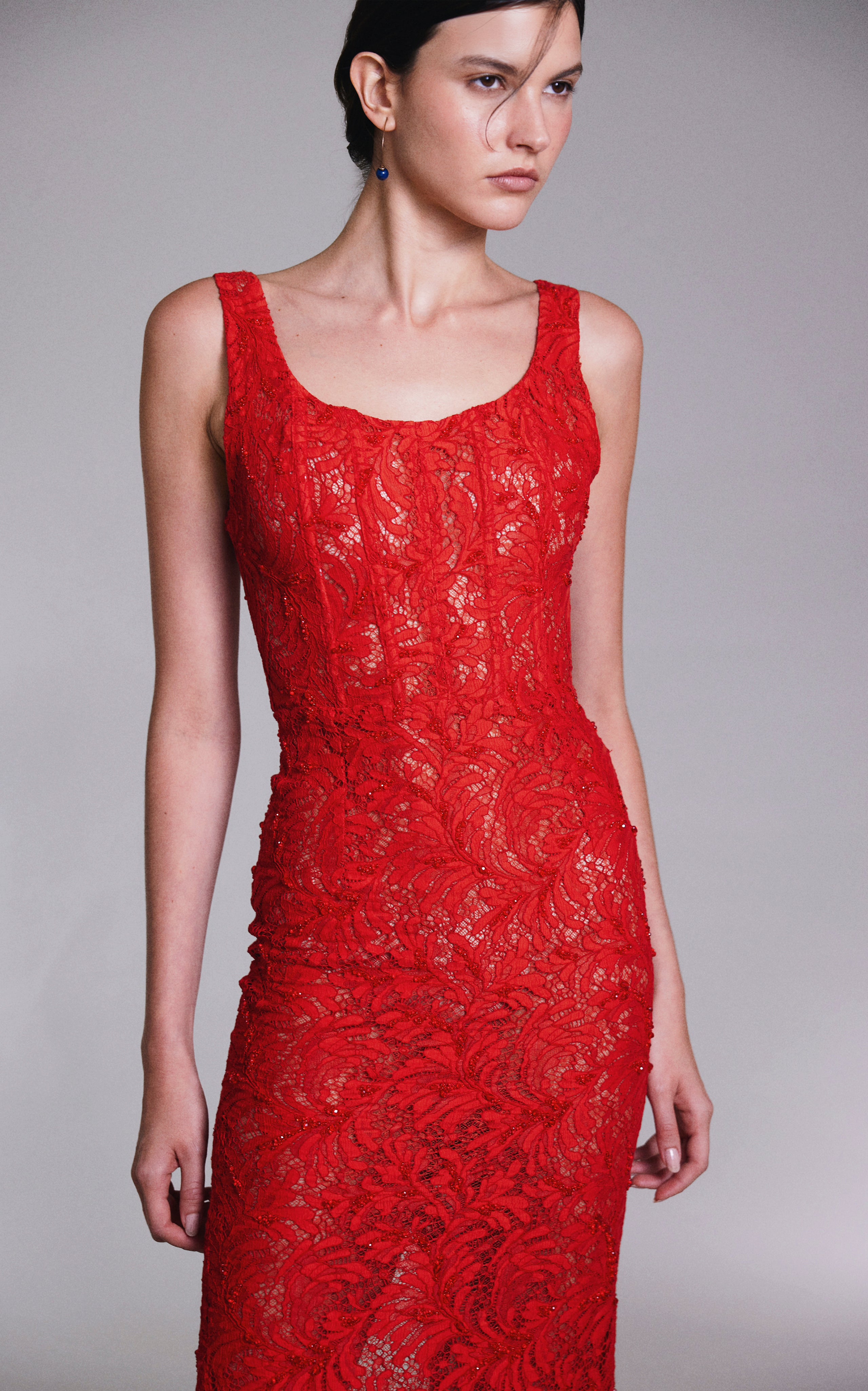 Stellar Red Lace Dress